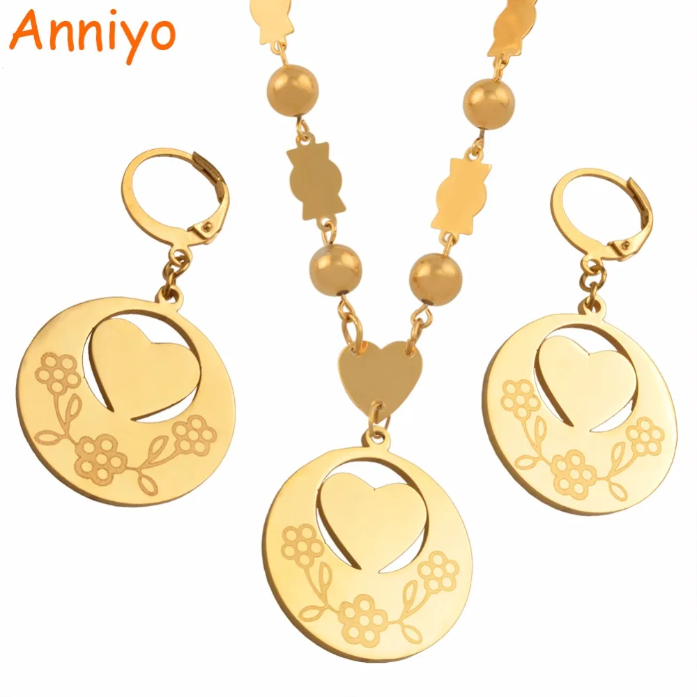 Anniyo Heart Pendant Earrings Color Beads Necklaces Jewelry sets for Women Hawaii Island Marshall Jewellery Gifts #026721S
Anniyo Heart Pendant Earrings Color Beads Necklaces Jewelry sets for Women Hawaii Island Marshall Jewellery Gifts #026721S
