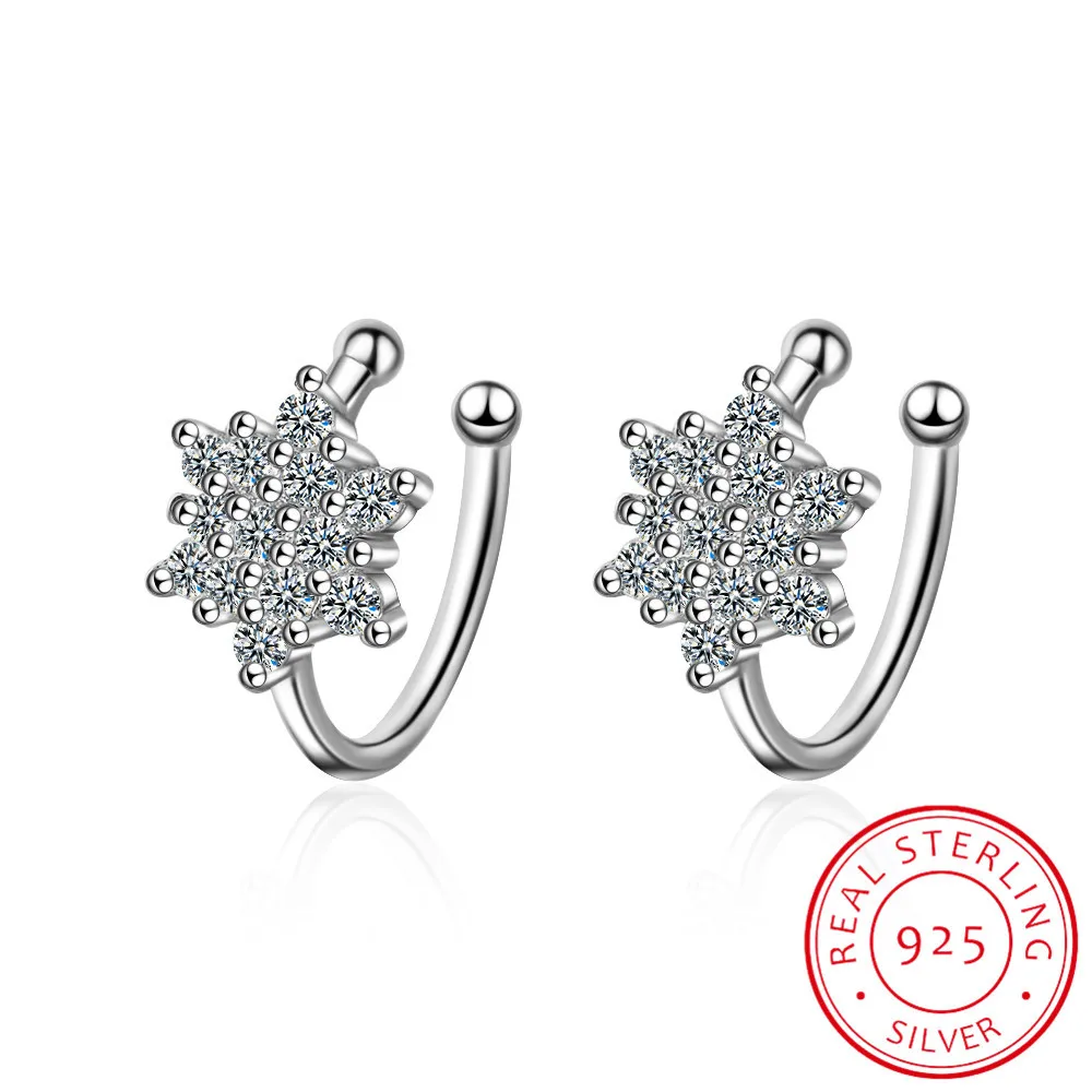 Real 925 Silver New Design Beautiful Flower Ear Cuff Earring Women Cubic Zirconia No Pierced Ear Cuff Clip Earring Delicate Cute
Real 925 Silver New Design Beautiful Flower Ear Cuff Earring Women Cubic Zirconia No Pierced Ear Cuff Clip Earring Delicate Cute