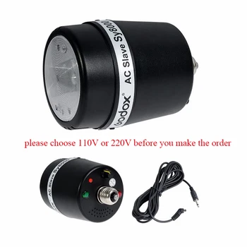 GODOX AC Slave Flash Lamp Sy8000 for Studio Photo Light 72WS 110V or 220V voltage,please choose 110V or 220V before you place
GODOX AC Slave Flash Lamp Sy8000 for Studio Photo Light 72WS 110V or 220V voltage,please choose 110V or 220V before you place