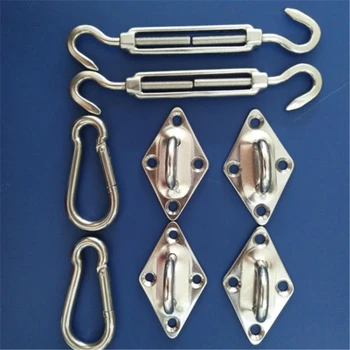8 Pieces Stainless Steel Sun Sail Shade Canopy Fixing Fittings Accessory Kit Rain Umbrella Accessories
8 Pieces Stainless Steel Sun Sail Shade Canopy Fixing Fittings Accessory Kit Rain Umbrella Accessories