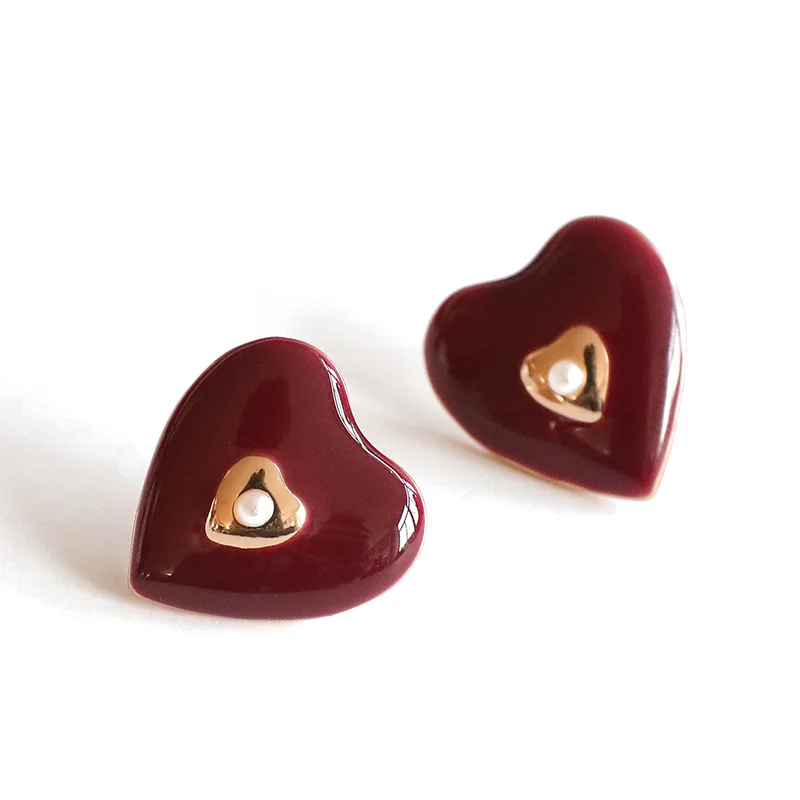 2019 Anti-allergy S925 Needle New Fashion Cute Red Wine Acrylic Pearl Stud Earrings For Women Lady's Sweet Jewelry Gift
2019 Anti-allergy S925 Needle New Fashion Cute Red Wine Acrylic Pearl Stud Earrings For Women Lady's Sweet Jewelry Gift