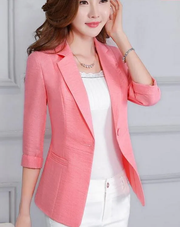 Korean edition leisure suit female coat 2017 new spring and summer big yards a suit jacket
Korean edition leisure suit female coat 2017 new spring and summer big yards a suit jacket