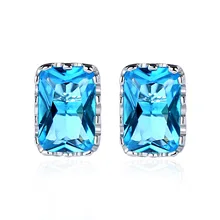 Rhodium plated earrings silver 925 Blue earrings for women S925 sterling silver jewellery 2018 fashine simple style
Rhodium plated earrings silver 925 Blue earrings for women S925 sterling silver jewellery 2018 fashine simple style