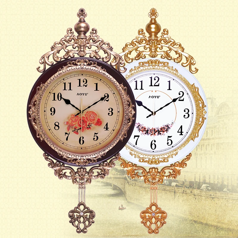 Antique 20 inches clock European wall clock supe swing clock sitting room mute creative quartz clock
Antique 20 inches clock European wall clock supe swing clock sitting room mute creative quartz clock