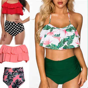YICN Women Swimwear High Waist Bikini Sets Ruffles Tow Pieces Swimsuits Women Beachwear Swim plus size Bikinis 2018 mujer XXXL
YICN Women Swimwear High Waist Bikini Sets Ruffles Tow Pieces Swimsuits Women Beachwear Swim plus size Bikinis 2018 mujer XXXL