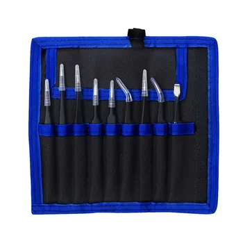 9Pcs ESD Stainless Steel Tweezers Set Repair Tool Kit Anti Static for Electronics Phone Repairing MAL999
9Pcs ESD Stainless Steel Tweezers Set Repair Tool Kit Anti Static for Electronics Phone Repairing MAL999