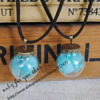 10pcs Dry Flower lobular hydrangea Glass Vial Glass Bubble Pendant Necklace Velvet rope Leather necklace (finished necklace)
10pcs Dry Flower lobular hydrangea Glass Vial Glass Bubble Pendant Necklace Velvet rope Leather necklace (finished necklace)