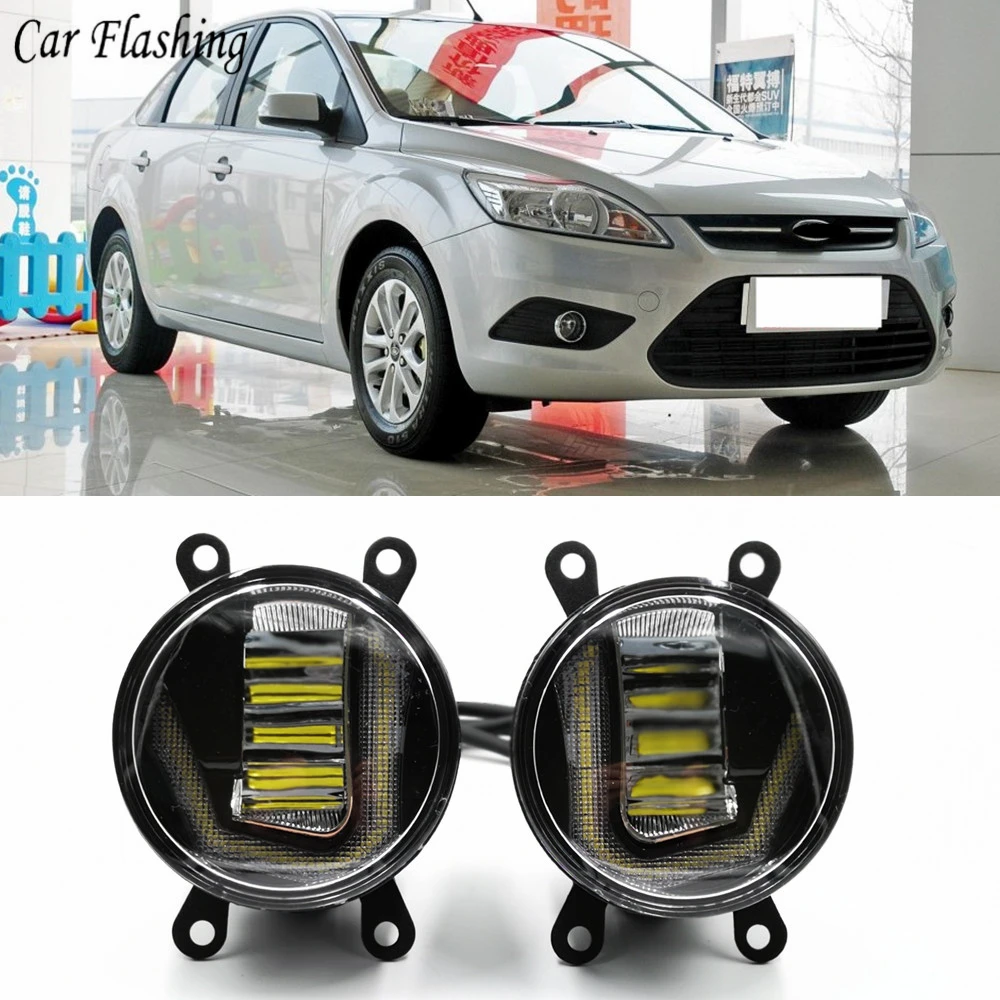 2Pcs Fog Lamp Assembly Fog Light For Ford Focus 2/3 Fusion Fiesta Tourneo Transit 2001-2015 Led Fog Lights DRL Lamps
2Pcs Fog Lamp Assembly Fog Light For Ford Focus 2/3 Fusion Fiesta Tourneo Transit 2001-2015 Led Fog Lights DRL Lamps