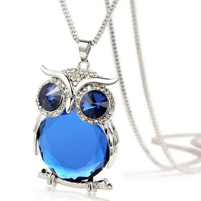 New Style Charmant Women Necklace Owl Pendant Rhinestone Sweater Chain Long Necklaces Jewelry Ornaments Exquisite Torque Trinket
New Style Charmant Women Necklace Owl Pendant Rhinestone Sweater Chain Long Necklaces Jewelry Ornaments Exquisite Torque Trinket