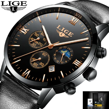 2017 LIGE Men Watches Top Brand Luxury Waterproof Date Quartz Watch Men Fashion Sport Business Leather Watch Relogio Masculino
2017 LIGE Men Watches Top Brand Luxury Waterproof Date Quartz Watch Men Fashion Sport Business Leather Watch Relogio Masculino