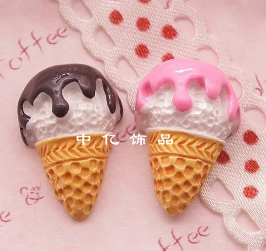10 шт./лот горячая Распродажа каучук для шоколада Icecream смола с плоским основанием