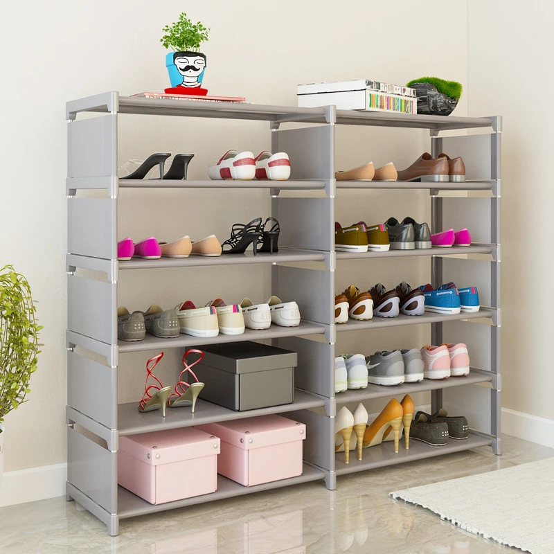 Double Row Simple Shoe Rack Removable Non Woven Home Entryway Dustproof Shoe Cabinet Shelf Storage Space Saving Shoes Organizer
Double Row Simple Shoe Rack Removable Non Woven Home Entryway Dustproof Shoe Cabinet Shelf Storage Space Saving Shoes Organizer