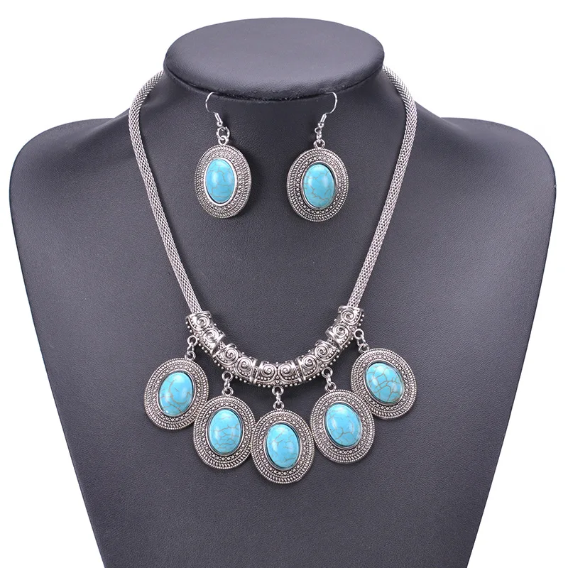 Vintage Natural Stone Jewelry Tassel Jewelry Sets Chain Pendant Necklace Earrings Sets Silver Blue Ladies Jewellry Sets Duftgold
Vintage Natural Stone Jewelry Tassel Jewelry Sets Chain Pendant Necklace Earrings Sets Silver Blue Ladies Jewellry Sets Duftgold