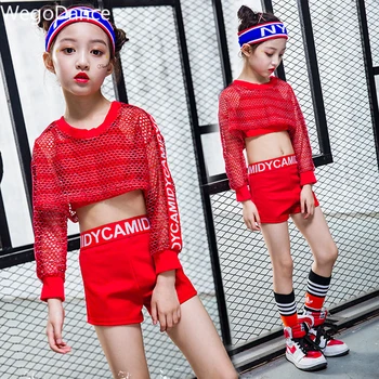 child hiphop Dance girl jazz dance performance suit kids dance costumes 100-160cm height
child hiphop Dance girl jazz dance performance suit kids dance costumes 100-160cm height