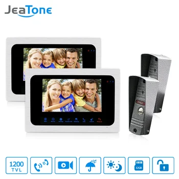 JeaTone Video Doorbell Phone Video Intercom Monitor 7" Door Phone Home Security Color TFT LCD HD Wired for House Office
JeaTone Video Doorbell Phone Video Intercom Monitor 7" Door Phone Home Security Color TFT LCD HD Wired for House Office