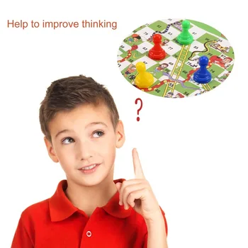 Snake and Ladder Checkerboard Kids Children Portable Flying Chess Ludo Board Family Game Training Game Early Education Toy
Snake and Ladder Checkerboard Kids Children Portable Flying Chess Ludo Board Family Game Training Game Early Education Toy
