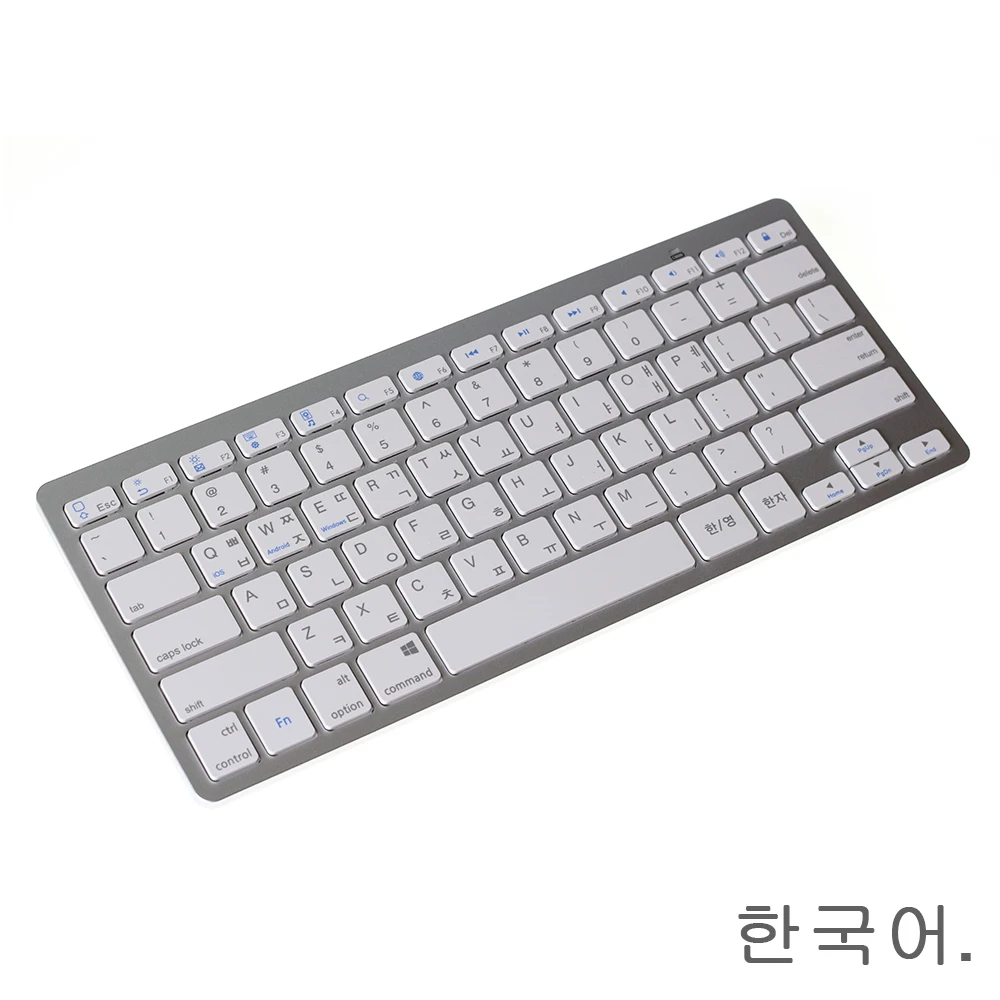English Korean Bluetooth Wireless Mini Keyboard for Phone/Tablets/iPad Pro/Surface Pro Support Windows / Android / Mac
English Korean Bluetooth Wireless Mini Keyboard for Phone/Tablets/iPad Pro/Surface Pro Support Windows / Android / Mac