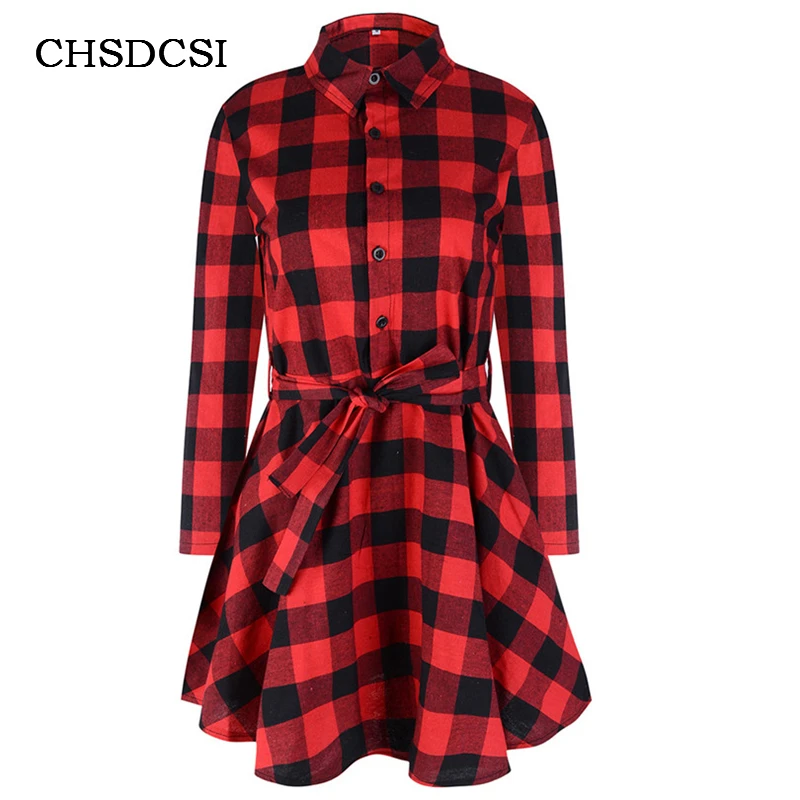 Autumn Women Blusas Dress Turn-down Collar 2017 Casual Plaid Button Plus Size Elbise Woman Office Dresses Work Wear vestido S207
Autumn Women Blusas Dress Turn-down Collar 2017 Casual Plaid Button Plus Size Elbise Woman Office Dresses Work Wear vestido S207