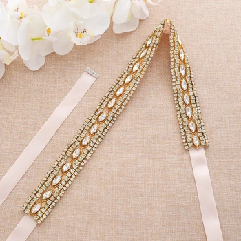 Gold Crystal Bridal Dress Sash Diamond Wedding Belt Rhinestones Bridal Belt For Wedding Dresses A197G
Gold Crystal Bridal Dress Sash Diamond Wedding Belt Rhinestones Bridal Belt For Wedding Dresses A197G