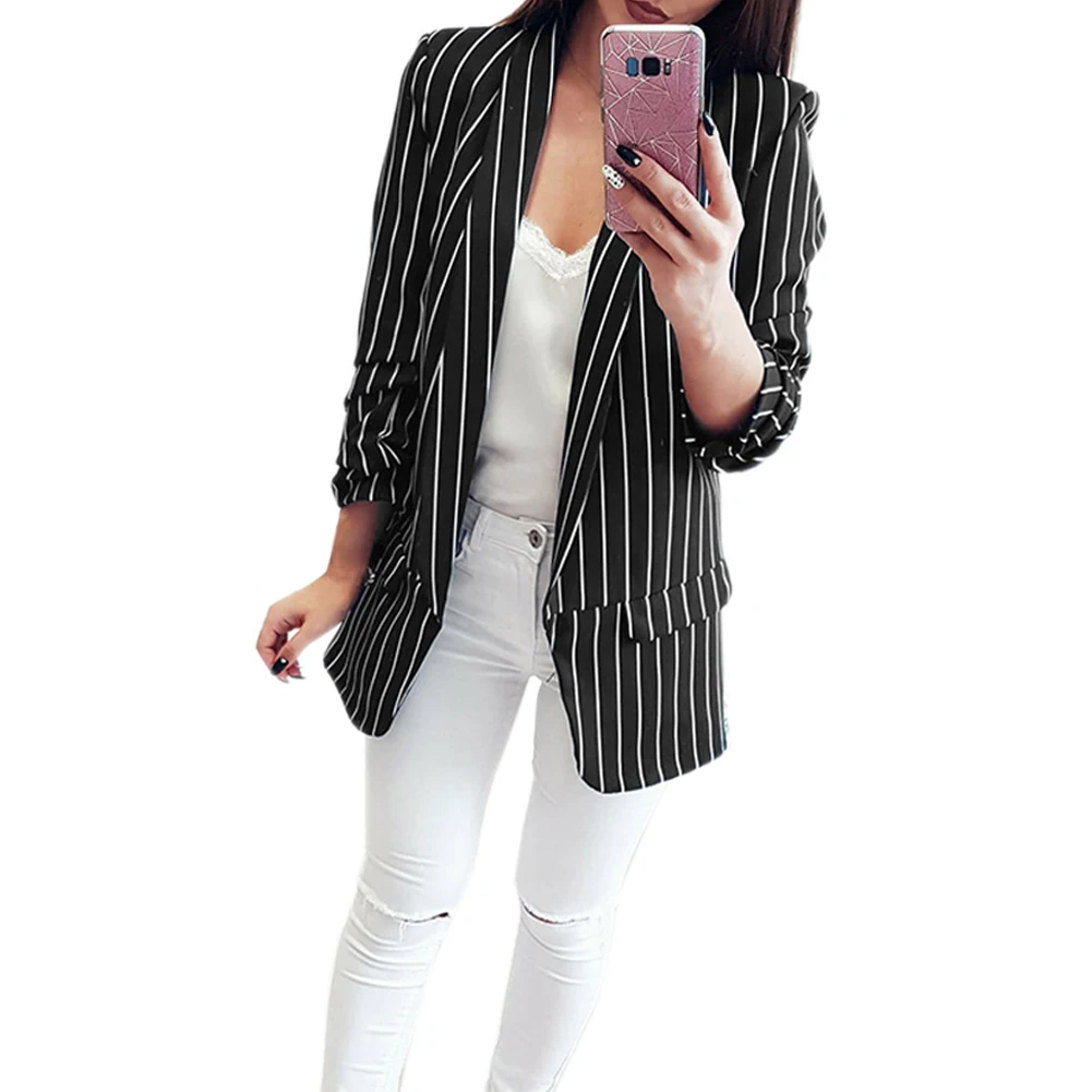 Lazapa Womens Casual Jacket Diagonal Zipper Irregular Hem Cardigan Solid Color Long Sleeve Lapel Notch Outwear Coat 