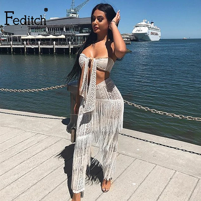 Feditch Summer New Jumpsuit Women Sexy Perspective Tassel Rompers Womens Jumpsuit Elegant Lady Playsuit Bodysuit Women Club Wear
Feditch Summer New Jumpsuit Women Sexy Perspective Tassel Rompers Womens Jumpsuit Elegant Lady Playsuit Bodysuit Women Club Wear