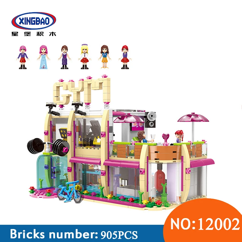 XINGBAO 12002 New 905Pcs City Girl Series The Gym Club Set Building Blocks Bricks Toys Model For Children Children Gifts
XINGBAO 12002 New 905Pcs City Girl Series The Gym Club Set Building Blocks Bricks Toys Model For Children Children Gifts