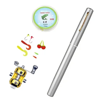 Retractable Pen Type Fishing Rod Telescopic Fishing Pole Pocket Size Rod Mini Portable Outdoor Fishing Tackle with Fishing Lure
Retractable Pen Type Fishing Rod Telescopic Fishing Pole Pocket Size Rod Mini Portable Outdoor Fishing Tackle with Fishing Lure