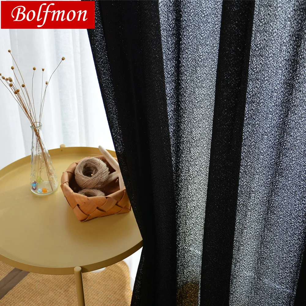 Thicken 4 Pure Colors Super Elegant Black Tulle Sheer Curtain for Bedroom Semi Blackout Living Room Window Decor Salon Draps
Thicken 4 Pure Colors Super Elegant Black Tulle Sheer Curtain for Bedroom Semi Blackout Living Room Window Decor Salon Draps