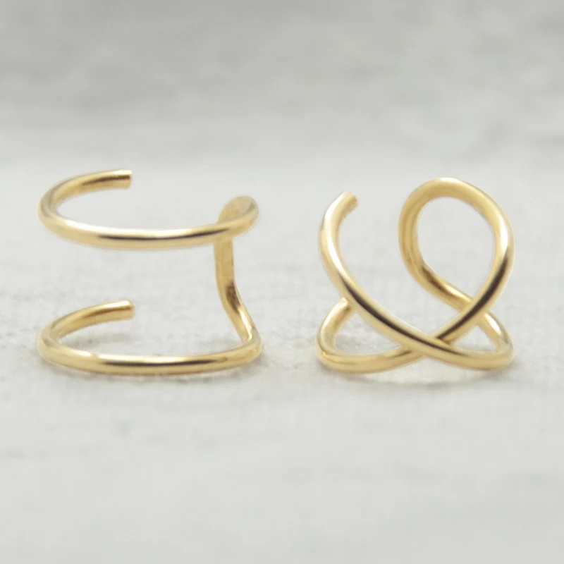 Domino Handmade Set of 2 No Piercing Ear Cuffs Double Line Cuff and or Criss Cross Cuff Cartilage fashion jewelry earrings
Domino Handmade Set of 2 No Piercing Ear Cuffs Double Line Cuff and or Criss Cross Cuff Cartilage fashion jewelry earrings