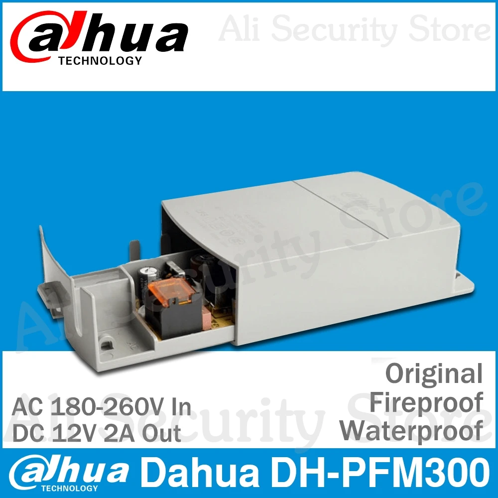 Dahua Original DH-PFM300 Power Supply Adapter Water/Fire-Proof Input AC 180~260V Output DC 12V 2A Power Switch For Cctv
Dahua Original DH-PFM300 Power Supply Adapter Water/Fire-Proof Input AC 180~260V Output DC 12V 2A Power Switch For Cctv