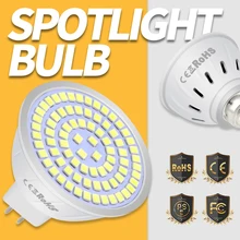 GU10 Led 220V Bulb E27 LED Lamp E14 Spotlight 2835 B22 Bombilla LED MR16 Light for Home Decoration 48 60 80LEDs Ceiling Lighting
GU10 Led 220V Bulb E27 LED Lamp E14 Spotlight 2835 B22 Bombilla LED MR16 Light for Home Decoration 48 60 80LEDs Ceiling Lighting