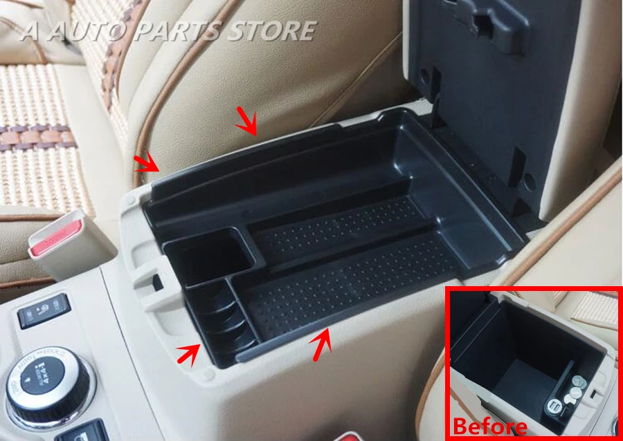 Plastic Armrest Box Secondary Storage Pallet Tray Container Box For Nissan X-trail T32 / Rogue 2014 2015 2016 2017 2018
Plastic Armrest Box Secondary Storage Pallet Tray Container Box For Nissan X-trail T32 / Rogue 2014 2015 2016 2017 2018