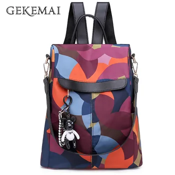 2019 New Fashion Oxford Women Backpack Large Capacity Multicolor Bagpack for Girls Casual School Shoulder Bags Sac A Dos Mochila 
2019 New Fashion Oxford Women Backpack Large Capacity Multicolor Bagpack for Girls Casual School Shoulder Bags Sac A Dos Mochila