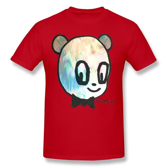 on sale 100% cotton t-shirt mens dark circle eyes dollbear