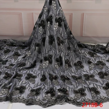 Hot Sales Black African Lace Fabric with Stones Tulle Net Lace Nigerian Embroidery Lace Fabrics for Party Dress AMY2718B
Hot Sales Black African Lace Fabric with Stones Tulle Net Lace Nigerian Embroidery Lace Fabrics for Party Dress AMY2718B