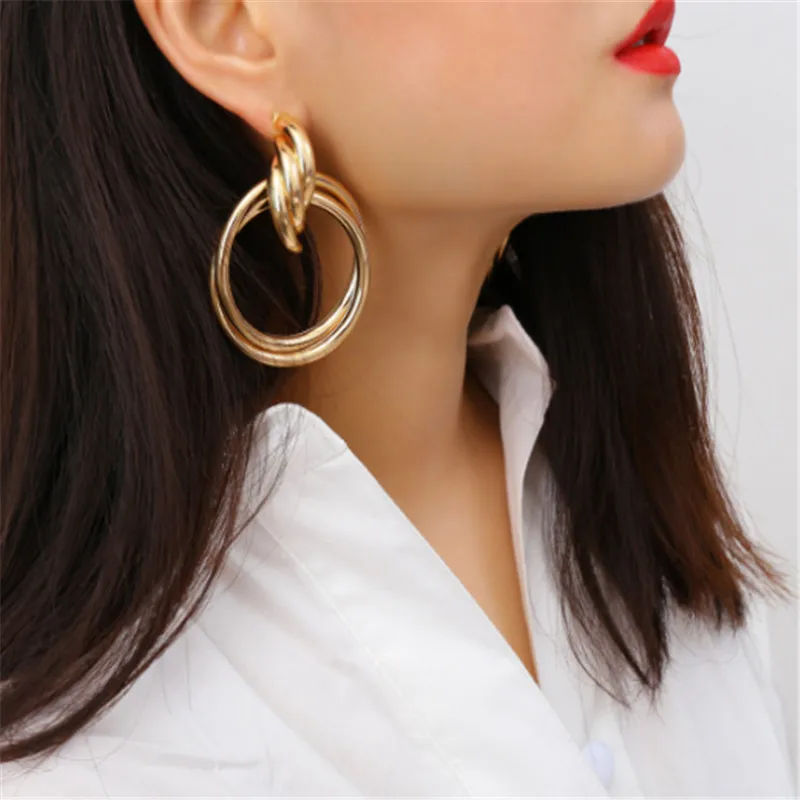 New Style Trendy Bohemia Gold Silver Color Earrings Personality Dangle Earrings Statement for Women Fashion Jewelry wholesale
New Style Trendy Bohemia Gold Silver Color Earrings Personality Dangle Earrings Statement for Women Fashion Jewelry wholesale