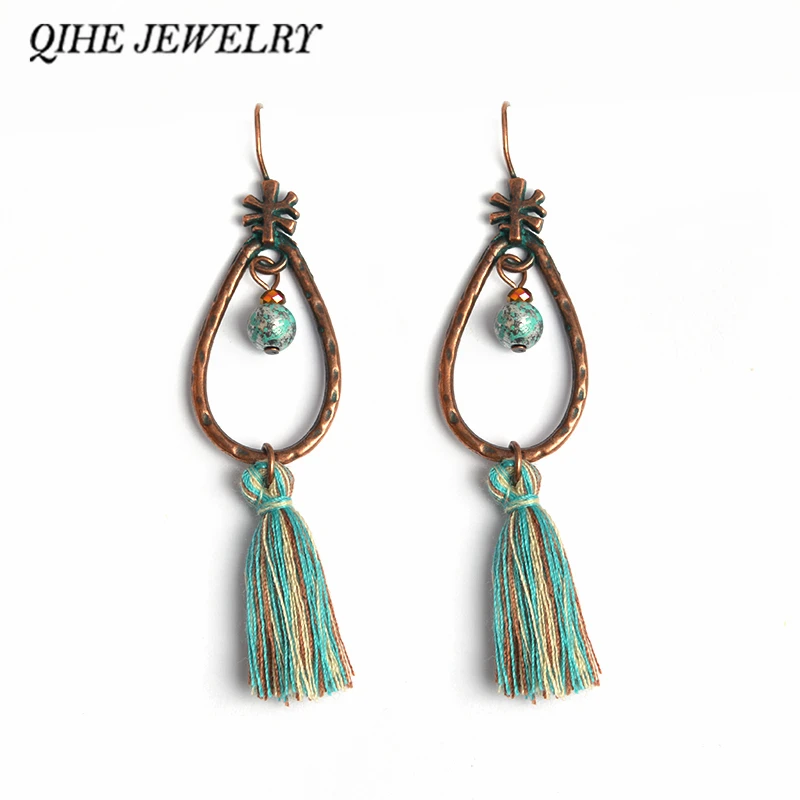 QIHE JEWELRY Teal Tassel Long Blue Dangle Drop Earrings Tibetan Ethnic Jewelry Hippie Style Boho Chic
QIHE JEWELRY Teal Tassel Long Blue Dangle Drop Earrings Tibetan Ethnic Jewelry Hippie Style Boho Chic