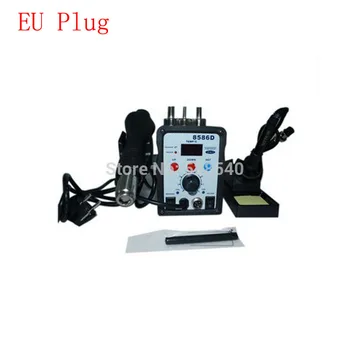 1PCS 8586D solder station 220V Hot Air Gun 2in1 smd atten soldering station Hot Air rework Soldering station
1PCS 8586D solder station 220V Hot Air Gun 2in1 smd atten soldering station Hot Air rework Soldering station