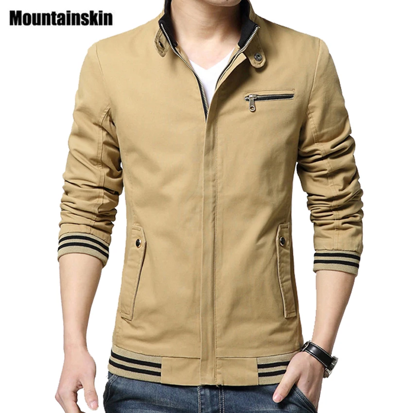 Mountainskin Casual Men's Jacket Spring 2018 Khaki Stand Collar Men Coats 4XL Slim Fit Cotton Jacket Male Outerwear Autumn SA222
Mountainskin Casual Men's Jacket Spring 2018 Khaki Stand Collar Men Coats 4XL Slim Fit Cotton Jacket Male Outerwear Autumn SA222