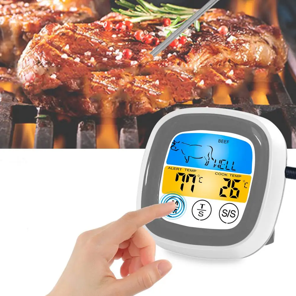 1Pc Digital Touchscreen BBQ Baking Cooking Picnic Food Thermometer Measurement Tool
1Pc Digital Touchscreen BBQ Baking Cooking Picnic Food Thermometer Measurement Tool