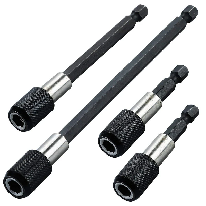 Quick-change bit holder set 1/4 inch hexagonal shank Magnetic bit holder for electric drill impact wrench screwdriver 4 pcs
Quick-change bit holder set 1/4 inch hexagonal shank Magnetic bit holder for electric drill impact wrench screwdriver 4 pcs