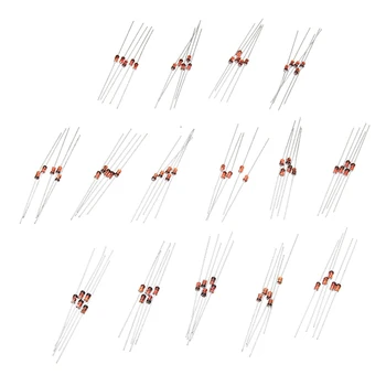 15Values*10pcs 150Pcs/Set 1W Zener Diode DO-41 3V-30V 15 Values Assortment Kit for Electronic DIY Kit
15Values*10pcs 150Pcs/Set 1W Zener Diode DO-41 3V-30V 15 Values Assortment Kit for Electronic DIY Kit
