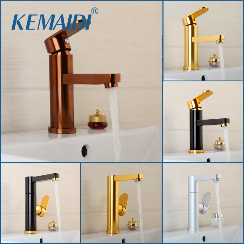 KEMAIDI Good Quality Bathroom Basin Faucet Rose Gold Polished Space Aluminium Metal Materials Single Handle Water Tap Faucets
KEMAIDI Good Quality Bathroom Basin Faucet Rose Gold Polished Space Aluminium Metal Materials Single Handle Water Tap Faucets