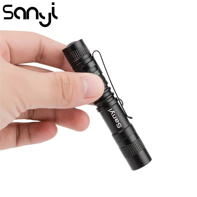 SANYI XPE-R3 LED Flashlight Torch 800LM Life Waterproof Lanterna AAA Battery Powerful Penlight for Hunting Camping Ourtdoor
SANYI XPE-R3 LED Flashlight Torch 800LM Life Waterproof Lanterna AAA Battery Powerful Penlight for Hunting Camping Ourtdoor