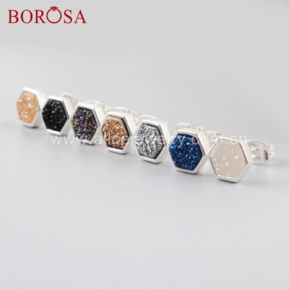 Серьги-гвоздики женские BOROSA, серебристые, титан Радужная Друза, серьги-гвоздики, разные цвета, 5 пар, ZS0275
Серьги-гвоздики женские BOROSA, серебристые, титан Радужная Друза, серьги-гвоздики, разные цвета, 5 пар, ZS0275