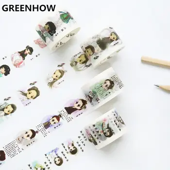 GREENHOW New Arrival 1PC30mm*7m Wide Cartoon Washi Tape Decorative Masking Tape High Viscosity DIY Paper Tape 3400
GREENHOW New Arrival 1PC30mm*7m Wide Cartoon Washi Tape Decorative Masking Tape High Viscosity DIY Paper Tape 3400