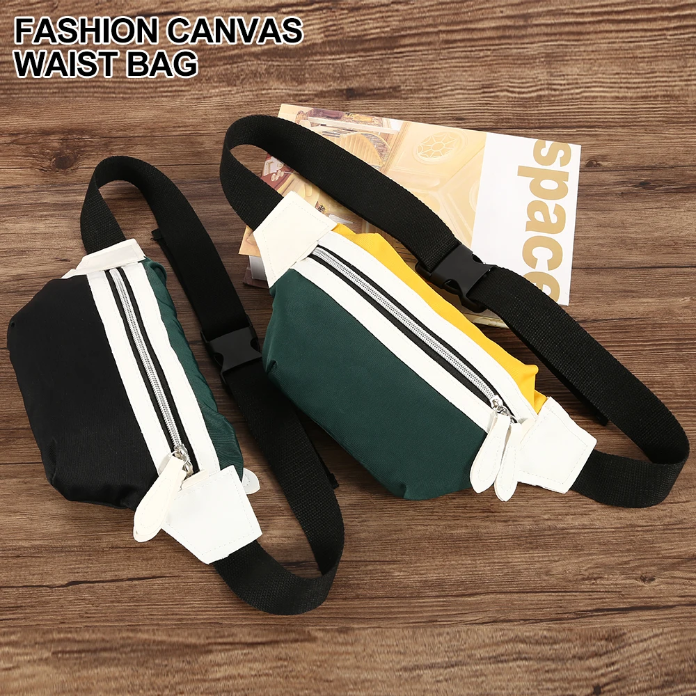 Waist Bag Women 2019 New Canvas Leisure Panelled Fanny Pack for Girls Letter Bum Bag Packs Fashion Chest Crossbody Bag Belt
Waist Bag Women 2019 New Canvas Leisure Panelled Fanny Pack for Girls Letter Bum Bag Packs Fashion Chest Crossbody Bag Belt