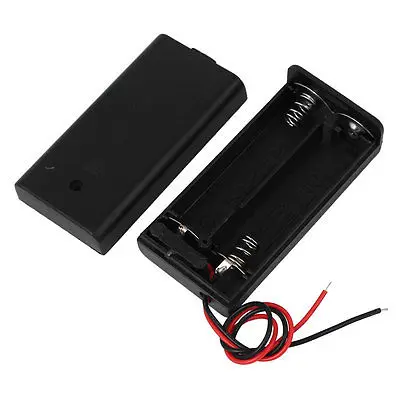 2x1.5V AA Battery Holder Enclosed Case Box On-Off Switch 160mm Leads Black 10pcs
2x1.5V AA Battery Holder Enclosed Case Box On-Off Switch 160mm Leads Black 10pcs