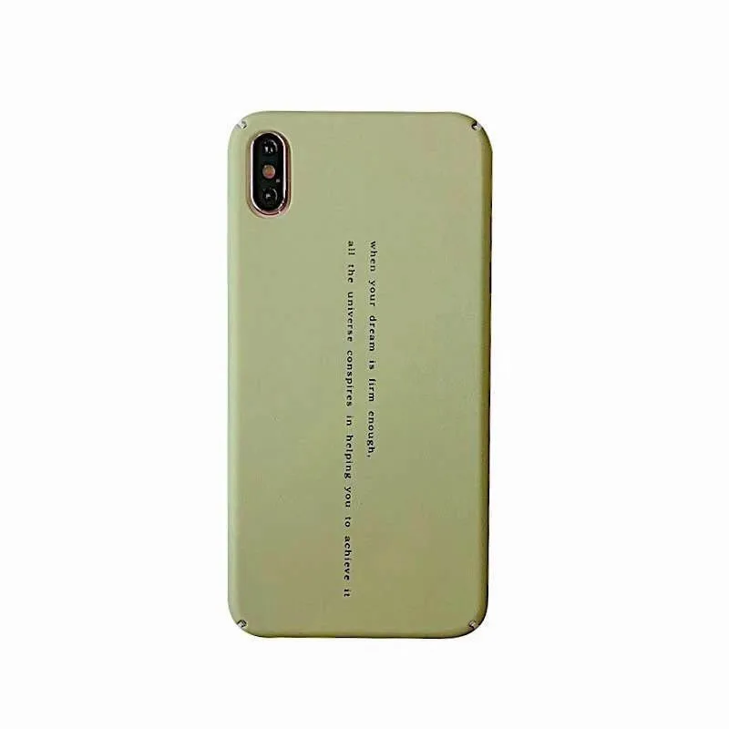 Text all-inclusive frosted shatter-resistant case for iPhone 6 6s 7 8 personalized solid color phone case for iPhone X XS XR MAX
Text all-inclusive frosted shatter-resistant case for iPhone 6 6s 7 8 personalized solid color phone case for iPhone X XS XR MAX