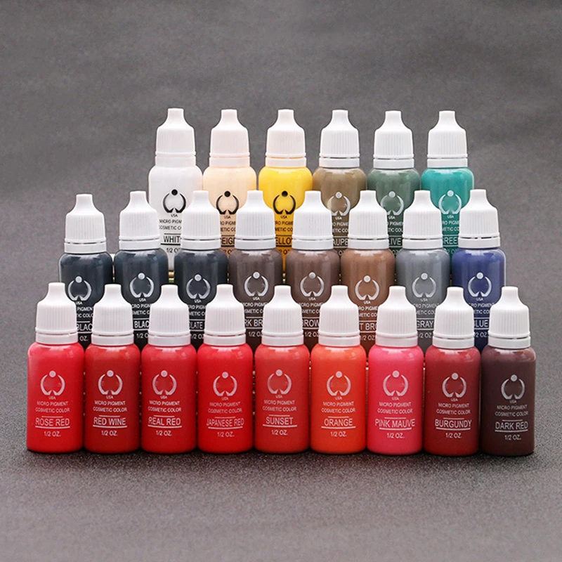 23Pcs Ink Permanent Makeup Pigment 15Ml Cosmetic 23 Color Tattoo Ink Set Paint For Microblading Eyebrow Lip Body Makeup
23Pcs Ink Permanent Makeup Pigment 15Ml Cosmetic 23 Color Tattoo Ink Set Paint For Microblading Eyebrow Lip Body Makeup